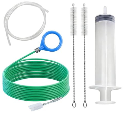 Sunroof Drain Cleaner | 120 Flexible Pipe Clog Removal Tool Kit | Long flexible pipe and brush for deep cleaning tight drains. Ideal for clearing blockages in sunroofs, rvs, and gutters.