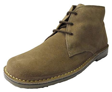 Roamers LEONARD Mens Desert Boots Sand