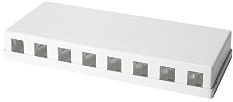 LogiLink Professional NK4035 Keystone Aufputz-Leer Gehäuse, 8-Fach