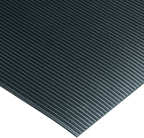 Corrugated Switchboard Mat 2' Width x 75' Length x 1/4 Thickness, Type II Class 2, Black