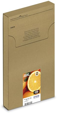 Epson Original Orangen Claria 33XL extra große Einzel-Tintenpatrone Photo Schwarz – 1x 12,2 ml – Original Epson Tintenpatronen für optimale Druckergebnisse