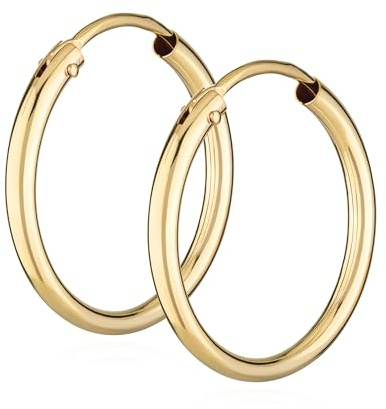 NKlaus CREOLE für Damen 585 gelb Gold, Gelbgold; Gelb, 20mm, 2 Stück
