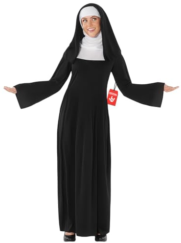 Fun Shack Deguisement Religieuse Femme, Costume Nonne Halloween Femme, XXL