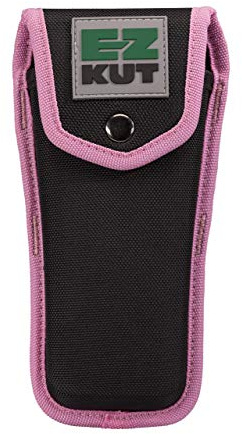 EZ Kut Original Ratcheting Pruner Sheath, 8.5 Inches, Made from Molded Ballistic Nylon, Black and Pink
