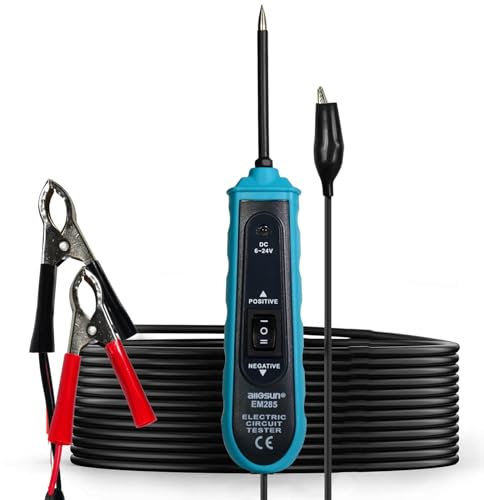 allsun Circuit Tester Probe Kit 6-24V DC Circuit Tester Electrical System Diagnosis Tool