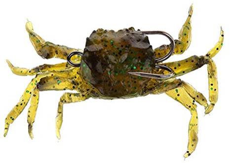 BESPORTBLE Seabass Fishing Lures Artificial Bait Simulation Fishing Lures Crab with Hooks Crab