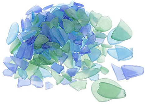Milageto Seeglas Stücke, Frosted Clear Sea Glass, Seeglas zum Basteln, Bastelbedarf für Kunst, Strandhochzeiten und Heimdekoration, Mixed Colour Stones für Schmuck und Dekoration, 1-4 cm stil a