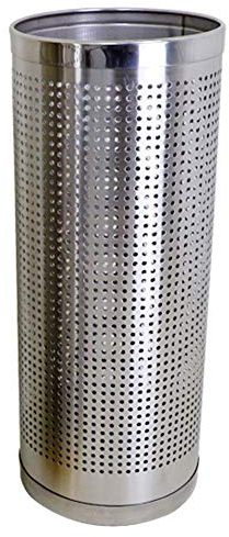 NMDCDH Schirmständer Metallrohrschirmständer für Flur - Edelstahl gebürstet mit perforierter Belüftung Design/Stil 2
