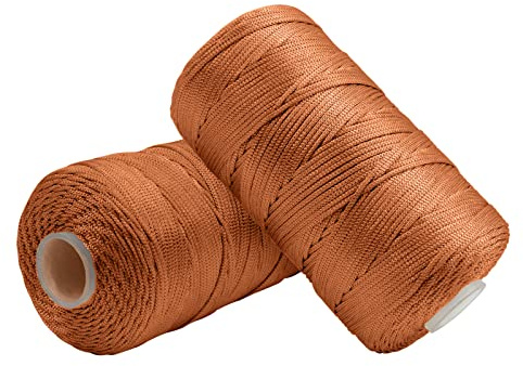 Uiopa Makramee Garn 1,5mm x 400m, Nylonschnur Bändchengarn für Häkeltasche, Häkelgarn Schmuckband Farbig für Häkeln, Stricken, Dekoration, DIY-Projekte