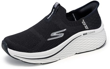 Skechers Mujer MAX Cushioning Elite 2.0 Eternal Slip-In Entrenador | Sin cordones manos libres, máxima amortiguación, espuma viscoelástica refrigerada por aire, entresuela Ultra Go