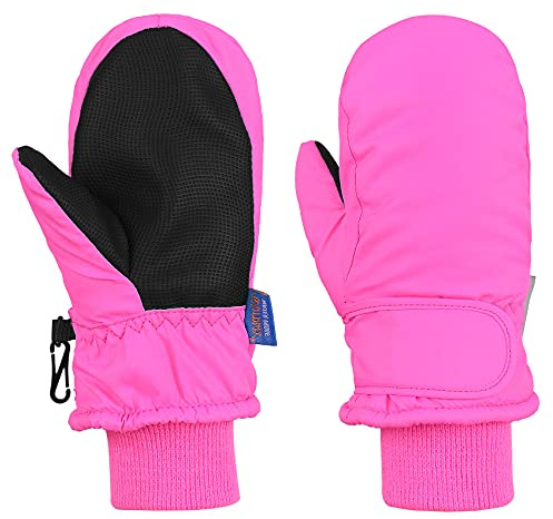 Durio Skihandschuhe für Kinder und Kleinkinder Wasserdicht Handschuhe Warme Fäustlinge Handschuhe Für Kinder von 1 bis 6 Jahren