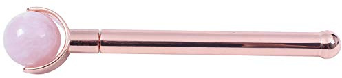 Gsrimgratoe Oeil Rouleau De Jade En Acier Inoxydable Naturel Quartz Du Rouleau De Jade Minceur Anti Rides Cellulite Beauté Rouleau Poignée En Or