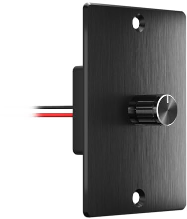 Obeaming DC 12V Dimmer PWM LED-Dimmschalter Drehknopf für Wohnmobil Boot LKW Wohnwagen Anhänger Leuchte, DC 12V dimmbar Lampe, einfarbige LED Streifen Lichter, Rated 15A@12V