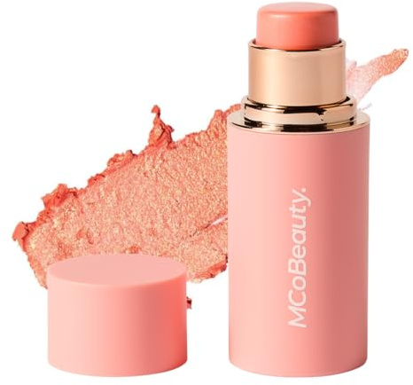 MCoBeauty - Baby Face Multiuse Cream Stick for Lips and Cheeks - Blush Stick in Coral Pearl Shade - Contains Moisturising Jojoba Seed Oil, Coconut Oil and More - Kitty