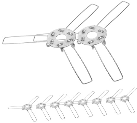 BELLIFFY 10 Stück Lampenschirm Federclips aus Metall Elastische Lampenschirmhalterung für Pendelleuchten Wandleuchten und Tischlampen Robuste Befestigungsklemmen