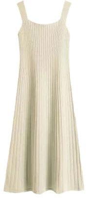 2-teiliges Strickset für Damen, lässiger Slash-Ausschnitt, eleganter Umhang, Pullover und Strickkleider-Set, Only-Kleid, M