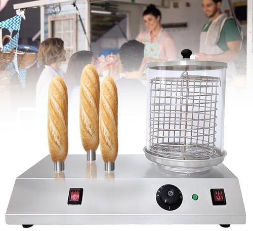 Vaporera eléctrica comercial for perritos calientes, máquina for hacer perritos calientes y calentador de pan for perritos calientes, rollitos de huevo y salchichas.