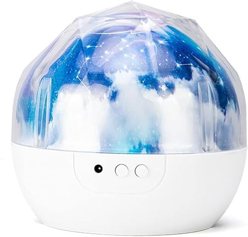 DFHXALH Starry Sky Night Light Planet Magic Projector Earth Universe LED Lamp Colorful Rotate Flashing Star Kids Baby