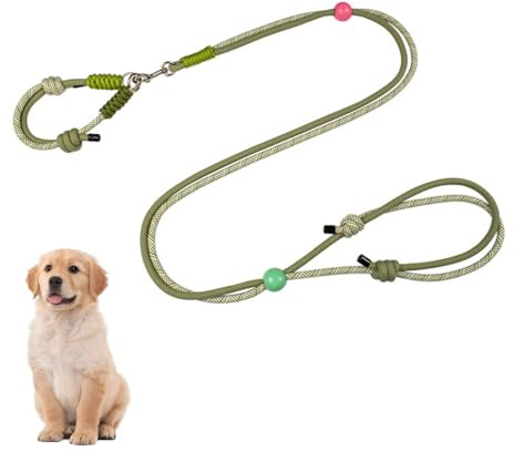Lightweight Dog Lead for Small Dogs Up to 8kg – Soft Rope Leash for Comfortable Daily Walks, Adjustable Hands-Free or Handheld, Ideal for Puppies & Toy Breeds