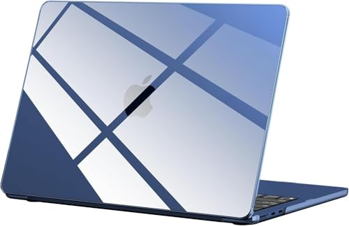 BlueSwan für MacBook Air 15 Zoll Hülle 2026-2022 M5-M2,Mitternachtsklar | Ultradünne Glatt Hartschalen Schutzhülle,Kompatibel mit Mac Air 15M5 A3448 M4 A3241 M3 A3114 M2 A2941,Snap on Design Case