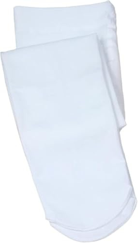 ONTYZZ Balettstrumpbyxor flickor och kvinnor Footed Stretchstrumpbyxor för dans 90 DEN barnstrumpbyxor ultrastretch mikrofiber vit/S