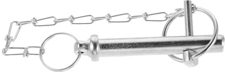 ERINGOGO Perno di Bloccaggio con Catena per Asse Rimorchio 8000 Lb Accessorio per Cavalletto Camper Perno di Sicurezza a Molla Resistente alle Intemperie per Fissaggio Stabile e