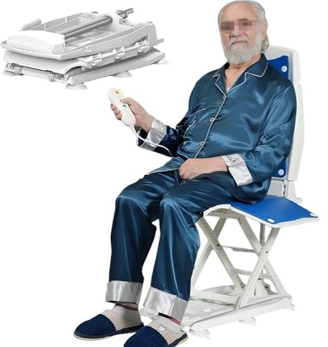 Lève-Personne Portable Pour Le Sol Et La Baignoire,Chaise De Bain Pour Personnes Âgées Ou Handicapées,Élévateur De Baignoire,Chaise De Bain Pour Seniors, Limite De Poids 140 Kg blue,63.5*40.6*50cm