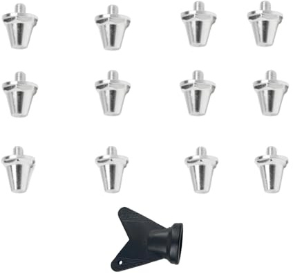 Amagogo Lot de 12 crampons de rechange pour chaussures de football, crampons pour chaussures de soccer, pointes pour de football pour l'entraînement et la