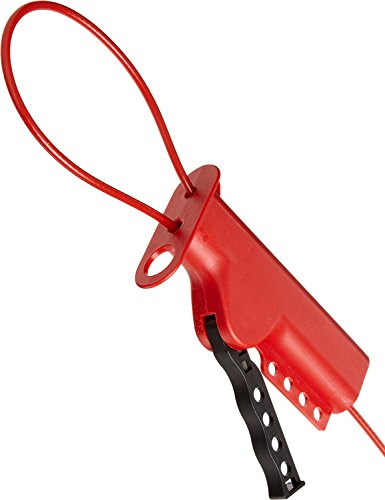 Brady All-Purpose Glass-Filled Nylon Cable Lockout, with 3/16 Diameter Nylon Sheathed Metal Cable, 8' Length - 50943