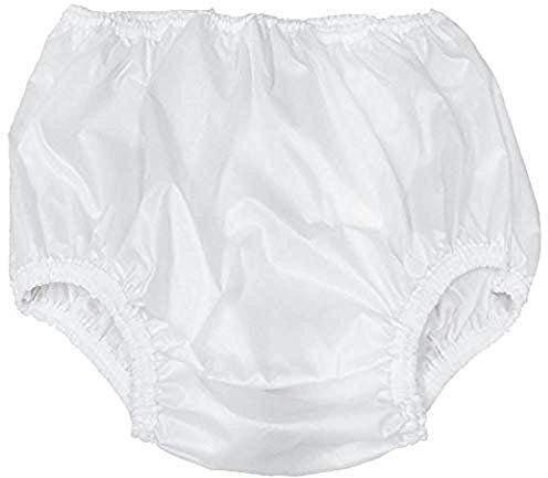 Kleinert's Wasserdichte Inkontinenz-Überziehhose, unisex, auslaufsicher, waschbar, keine Hitze, kann mit Windel, Schutz oder Einlage getragen werden, Weiss/opulenter Garten, XX-Large