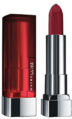 Maybelline Color Sensational Lipstick, Lip Makeup, Matte Finish, Hydrating Lipstick, Nude, Pink, Red, Plum Lip Color, Divine Wine, 1 Count