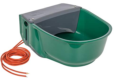 VOSS.farming beheizte Schwimmertränke Thermo S35-230V, 31 Watt, 230V automatisches Thermostat, Spezialkunststoff, Frostschutz Pferde Rinde Galloways Schafe Ziegen Hunde Tränke Selbsttränke