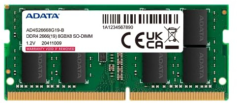 Memoria RAM Adata AD4S26668G19-SGN DDR4 8 GB CL19