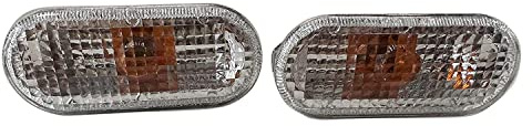 SHLPDFM 2x Seitenblinker Blinkleuchte vorne links + rechts Set für VW Golf 4 Bora Lupo T5 Seat Arosa Ford（Gelb）