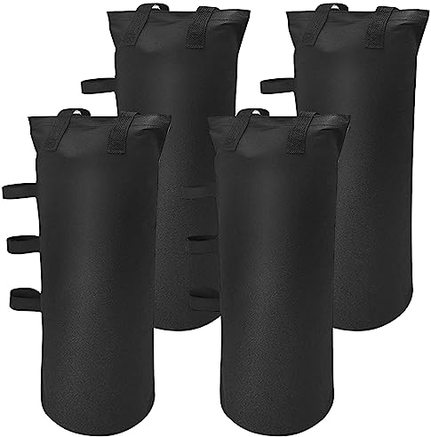 4er Set Gewichte für Pavillon Pavillon Sandsäcke 800D Oxford Verdicken Sandsack Beschwerung Wasserdicht Sandsäcke für Zelt Beingewichte für Pop-Up-Baldachin-Zelt Gewichtete Füße Tasche