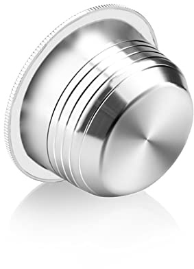 INEOUT Capsule Vertuoline Réutilisable en Acier Inoxydable Compatible avec Nespresso Vertuo Filtre À Café Espresso Compatible avec Vertuo Plus (Color : Orange)