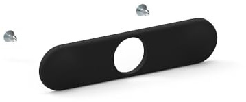 Plaque de finition noire pour serrure