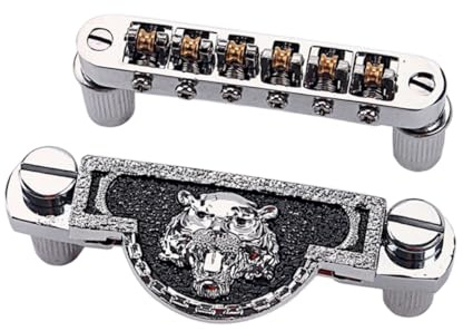 SAFIGLE Roller Saddle Locking Bridge Tremolo Tailpiece Gitarre Und Bassgitarre Verstellbare Sättel Hochwertiges Zubehör Einfach Zu Montieren Ersatzteil Für Gitarrenbrücke