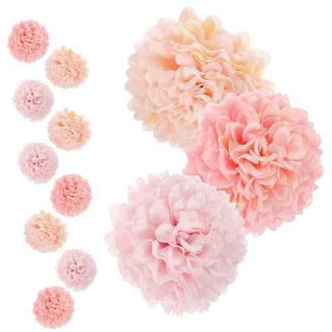 Warmhm 12st Hortensie Großer Blumenkopf Rosa Hochzeitsdekorationen Künstliche Blumen Blumendeko Selber Machen Partyblumen Hochzeit Blumenhandwerk Haushalt Seidenblume Strauß