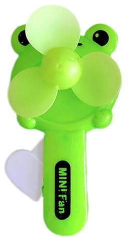 Generic Manueller Ventilator, tragbarer Handventilator, kompakter 9,5 x 10,9 cm, grüner Ventilator, Handkurbelbetrieb, keine Batterien erforderlich