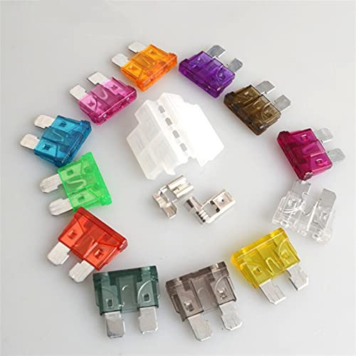 Sicherungen 5 Stück Auto Standard Mittlerer Sicherungshalter mit Sicherung for Auto Boot LKW ATC/ATO Klinge for Auto/Boot Ersatzsicherung (Color : 35a)