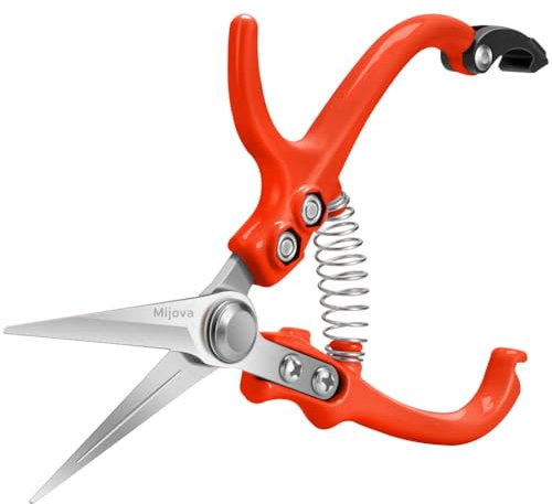 Pflanzenschere, SK5-Stahl Gartenschere, Blumenschere, Ernteschere für Saubere Präzise Schnitte, Komfortabel in der Hand, Ergonomischer Griff passt bequem an kleine und große Hände (PH-02)