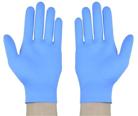 RRYPBOVG Rubber Gloves 2Pairs Silicone Nitrile Gloves Reusable High Temperature Waterproof Gloves Household Universal Kitchen Cleaning Glove Dishwashing Tool(Blue)