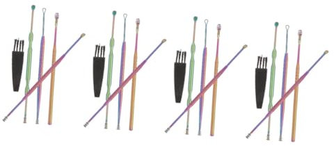 VALICLUD 4sets Earwax Removal Kit for Adults Professional Ear Cleaning Tools Ear Scoop