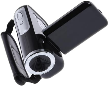 BAZEITFLOW Mini Caméra Dv Numérique pour Vlogging, Appareil Photo Portable Noir, Écran LCD 2 Pouces, 16Mp, Piles 7 sans Fournies
