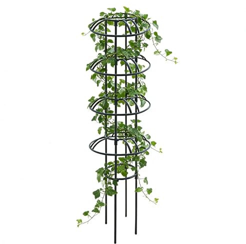 Enrejado de Jardín - Resistente a la Herrumbre y de Gran Resistencia,Enrejado Obelisco para Plantas | para Macetas Interior Exterior Invernadero, Frutas Verduras Trepadoras