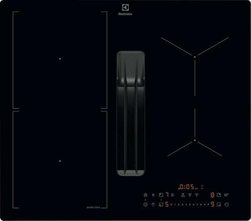 KCC63410CB - Piano Cottura Induzione 4 Fuochi con Cappa Integrata 60 cm Nero