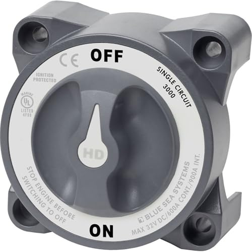 Blue Sea Systems 3000 HD-Series Heavy Duty On-Off batteribrytare