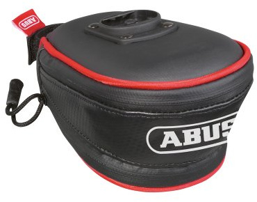 ABUS Satteltasche Top Zone ST 5125 KF Tecbag, schwarz/rot, 15 x 9 x 7 cm, 51593-4