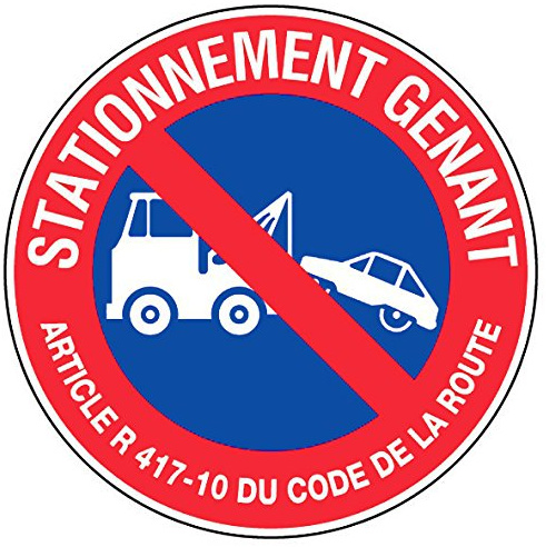 Panneau Défense de stationner mise en fourrière - Rigide Ø300mm - 4062402